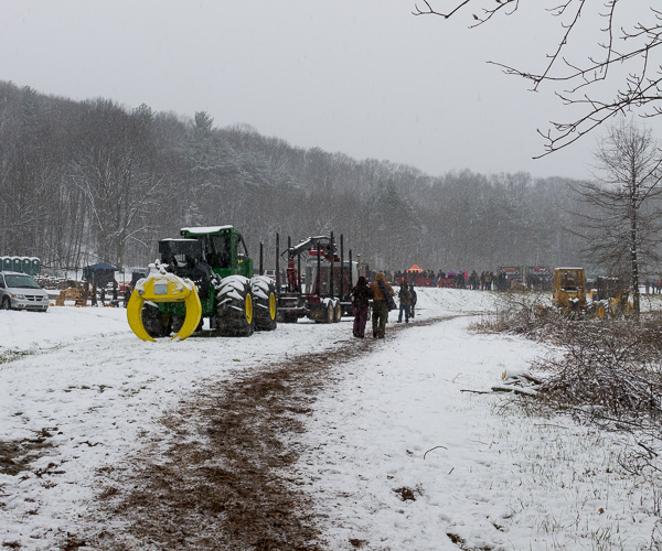 Despite an early-spring snowfall, the show must go on.