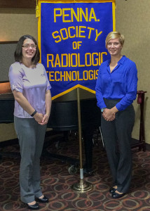 Penn College radiography students Jessica L. Reed (left) of South Williamsport, and Abigail M. Hricko, of Nicholson, were selected to serve as interns for the Pennsylvania Society of Radiologic Technologists annual meeting.