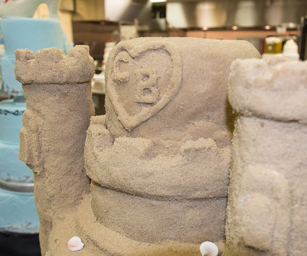 Edible sandcastle details