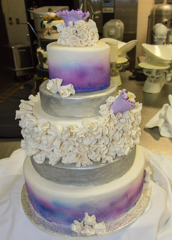 Hannah L. Kegerreis, of Pittsburgh, contributes a cake filled with ruffles and roses.