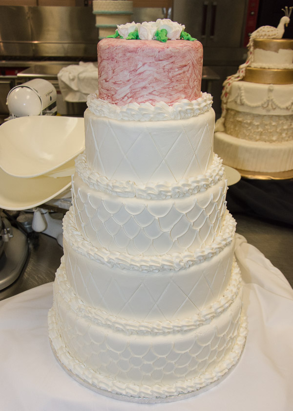 Victoria R. Krauter’s scalloped piping required patience and perseverance. Krauter is from Royersford.