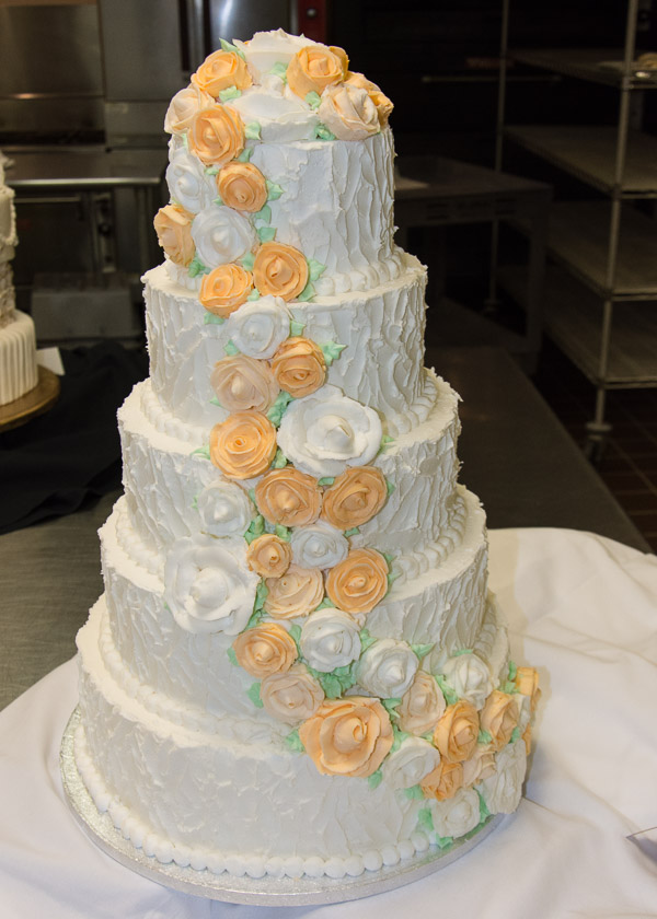 Icing roses cascade over the cake of Lauren A. Stehman, of Elliottsburg.