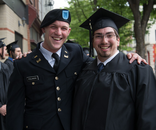 Daniel H. Pulinski (left) and Warren M. Reed – both graduating in residential construction technology and management: building construction technology concentration