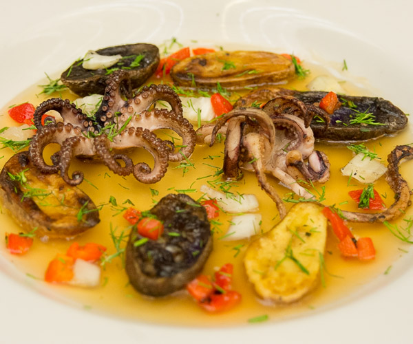 A “Star Wars”-themed entry by Samuel Bagel, of Landenberg, and Wyatt E. Fink, of Cogan Station, earns a silver-level score with an entrée that includes octopus, squid tentacles, and roasted purple and golden potatoes.