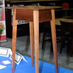 ... a table donated by retiree (and accomplished woodworker) Barry R. Stiger ...