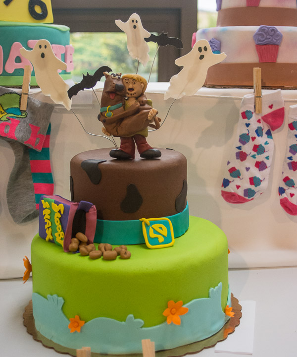 Scooby and Shaggy shiver with fear on a cake by Andrea L. Solenberger, of Harrisburg, which ties for third.