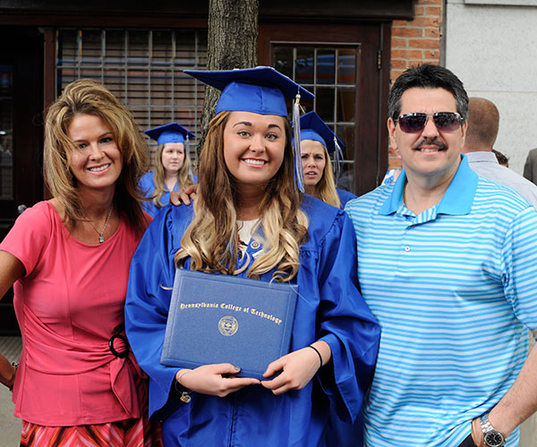 A proud family moment for Katelyn A. Wertz, a dental hygiene: health policy and administration concentration major