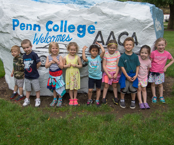 … and campus cheer is further boosted by energetic, pint-size ambassadors from the Children’s Learning Center! 
