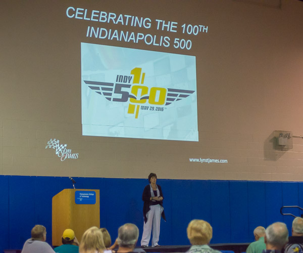 A seven-time participant in the Indianapolis 500, Friday's featured speaker honors this year's centennial of the Memorial Day weekend tradition.