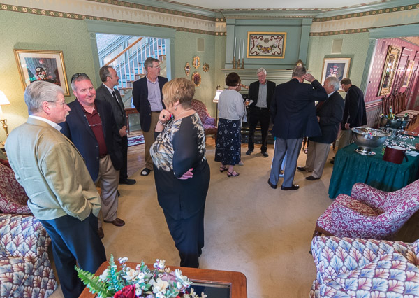 Penn College welcomes the earliest arrivals at a Thursday evening reception in The Victorian House.