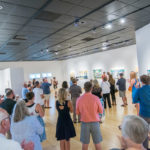 A large crowd turns out for the inaugural exhibit of a new academic year.