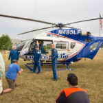 A Life Flight crew – always made up of a pilot, flight registered nurse and paramedic, introduce students to Life Flight operations.