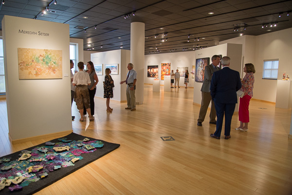 The gallery space facilitates collaborative conversations. 