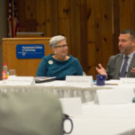 The president and secretary discuss Penn College's collaborative efforts with Lycoming College and area school districts.