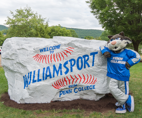 A campus landmark, “The Rock” welcomes Little Leaguers to Williamsport …
