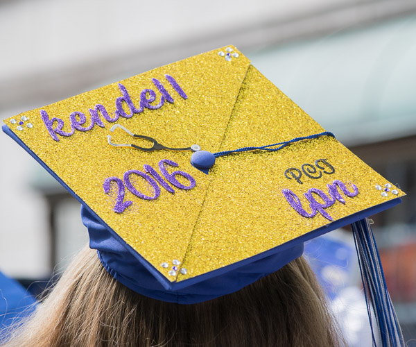 Kendell E. Edwards, graduating in health arts: practical nursing, offers a heads-up about her lifesaving skills.