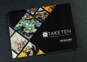 The “Take Ten” catalog documents the 10th anniversary exhibition at The Gallery at Penn College.