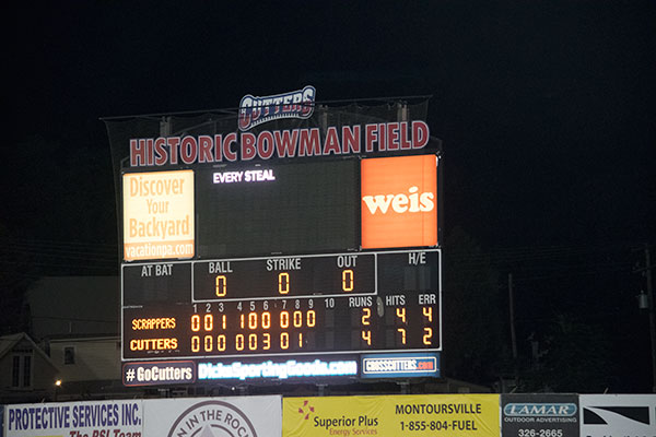 The scoreboard tells the tale: victory for the home team.