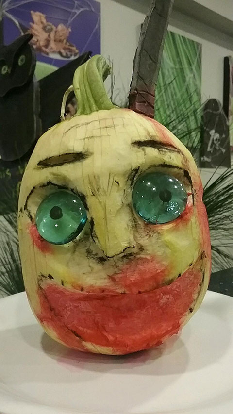Even the fruit puts its Halloween face forward!