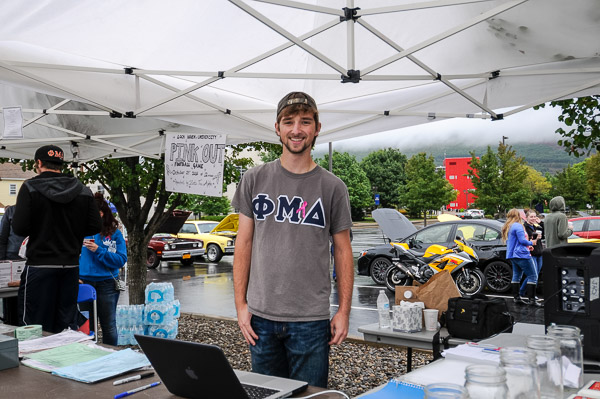 The car show was organized by Ryan J. Bollinger, who graduated this year in automotive restoration technology and has returned for his bachelor's degree in applied management.