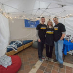 Counseling Services staffed a Serenity Tent in the ATHS atrium, providing a supportive and contemplative space for anyone in need. From left are counselors Brian J. Schurr, Mary Lee L. Kelly and Michael S. DiPalma.