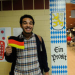 Among those raising "A Toast" – and his country's tricolor flag – is Devyn T. Tucker, a web and interactive media student from Heidelberg, Germany.
