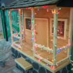 A home for the holidays – complete with festive lights – built by members of the Penn College Construction Association 
