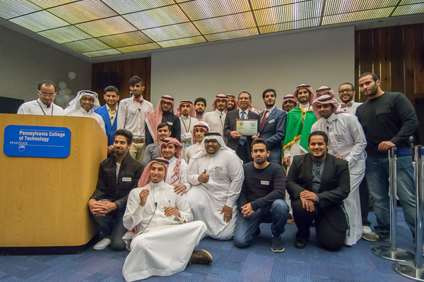 Members of the Saudi Student Organization celebrate a well-organized (and well-attended) community event.