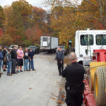 State police talk "rules of the road" with future technicians and operators.