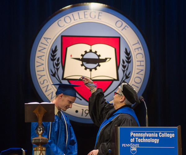 Turning a tassel ... and another page in Penn College history