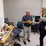 Elsewhere in College Avenue Labs, the guest gets faculty feedback from J.D. Mather, assistant professor of engineering design technology ...