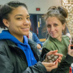 Jahyah J. Barbour, a culinary arts technology student from Chambersburg, and Ashley R. Potrzebowski, a culinary arts technology student from Williamsport, show the star of the afternoon’s presentation …