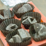 … a tray of chocolates with such varieties as criollo, trinitario and forester.