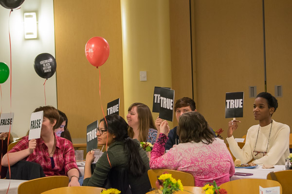 True or false? A trivia contest is an entertaining way to engage dinner guests.