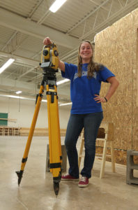 Construction management major Lauren S. Herr, of Lititz, is among the organizers and mentors for Penn College’s March 20 “Framing Your Future” event for high school girls.