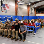 ... where competitors awaited the results of the day's competition.