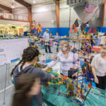 A cornucopia of color accompanies the dizzying blur of young minds at work.