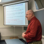 Chet Beaver, financial aid specialist, veterans services, discussed military options.