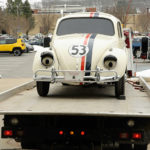 ... before being trailered for transport ...