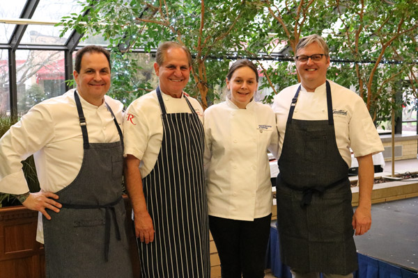 The star-studded Spring 2017 Visiting Chef lineup (from left): Tramonto,  Folse, Gardner and Wressell.