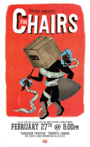 Nicholas J. Vetock's theatrical poster for a production of Ionesco's "The Chairs" also caught the judges' collective eye.