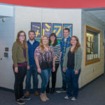 Alumni returning to their graphic design roots are (from left): Bigger, Cosgrove, Januchowski, Hoover, Gray and Chandler. 