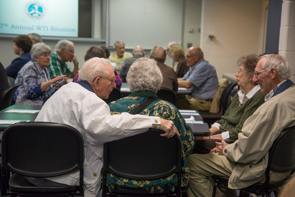 Many alumni brought family or friends to the gathering. 