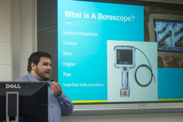 Christy details his General Electric Co. borescope project. 