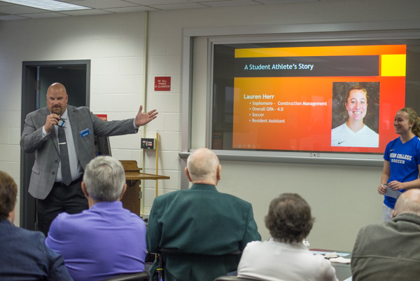 Vandevere introduces Herr, an accomplished student-athlete.