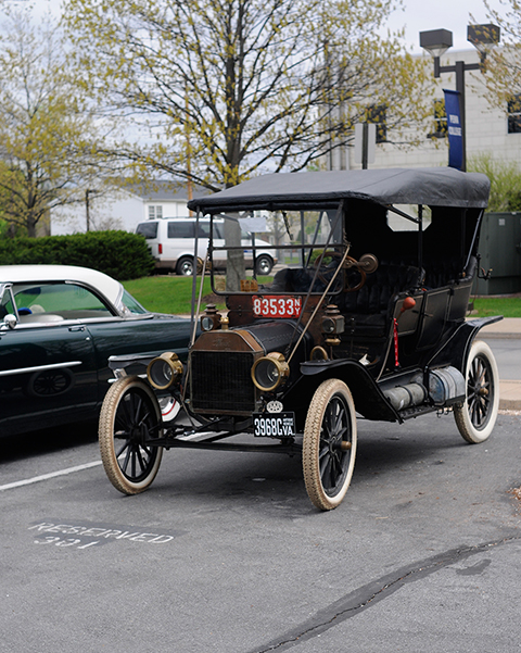 One of the first cars to greet Saturday's visitors, and one of the earliest to arrive for the day's proceedings, is this 1911 Ford Model T.