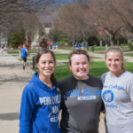 ... including softball players (from left) Taylor A. Krew, Danielle R. Bonis and Taylor D. Brooks.