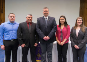 New members of the college's Delta Mu Delta chapter, among the best and brightest in business administration majors