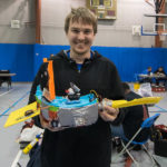 Student Austin M. Adams, Center Valley, won the Rocket Science Cone with his "Rowbot" entry.