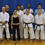 Coach George T. Vance Jr. (front row, left) and the 2016-17 martial arts club.